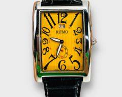 Ritmo Mundo Gran Data Orange Quartz Dress Watch Ref. 621
