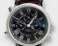 Oceanaut Coronado Black Quartz Chronograph Dress Watch Ref. AH121201
