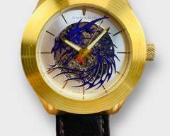 Android USA Purple Tattooed Dragon Automatic Skeleton Watch Ref. AD 651
