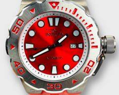 Invicta Pro Diver Exclusive Red Sunburst Automatic Divers Watch Model No. 23501
