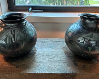 The pottery on the right is sold.