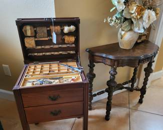 vintage sewing cabinet
