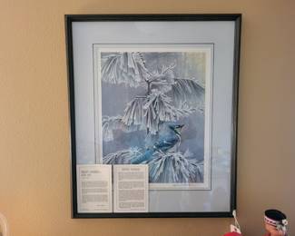 Robert Bateman "Frosty Morning -Blue Jay"