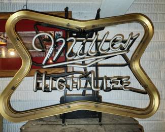 Neon Miller High Life sign