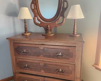 Antique dresser with mirror