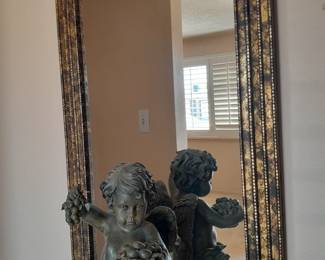 Angel-21" & gold and black mirror-24x41