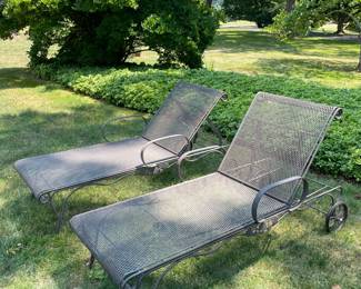 Pair of Woodard Chaise with Cushions
