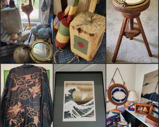 Nautical decor and Japanese kimono 
