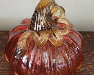 Glass pumpkin