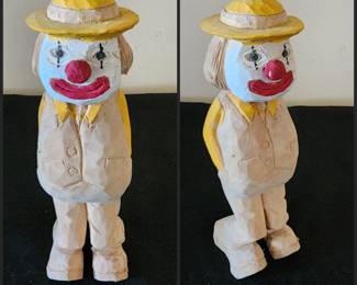 Carved Circus World Baraboo clown