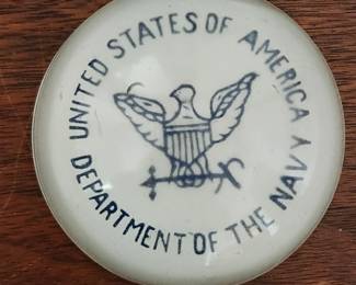 Navy paperweight