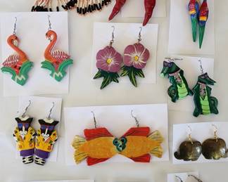 Fun collection of unique earrings!