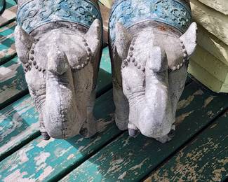Elephant garden statues