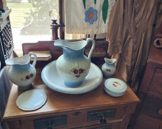 Victorian drop pull dresser and wash set