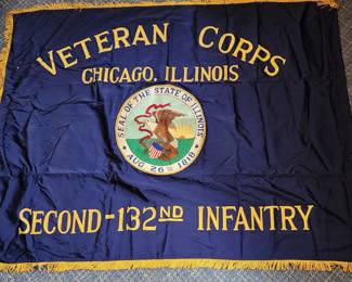 Veteran Corps Chicago, Illinois Second - 132nd Infantry flag