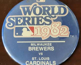 Brewers world series 1982 button