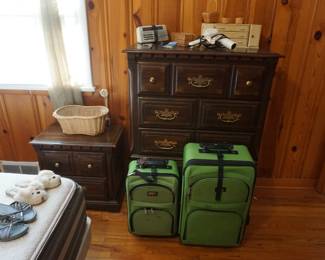 chest of drawers, night stand, luggage