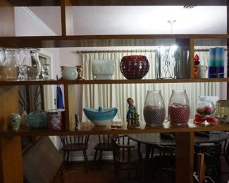 candles, figurines, vases, glassware