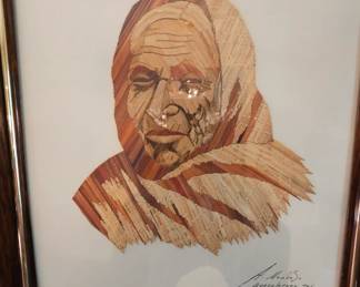 Andres Mendoza 1940-1950 Straw Art-Each piece is hand dyed -