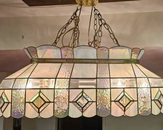 Vtg. Stained glass Fixture. Can be remover before or after hours. Just Lovely 