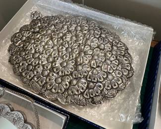 Sterling SilverTurkish Wedding Mirrors (Back)