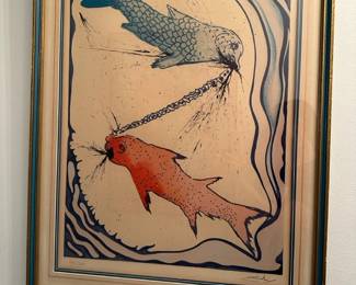 Salvador Dalli Pisces Print