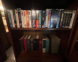 vhs and books