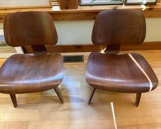 1953 Ray & Charles Eames Herman Miller LCW Lounge Chairs