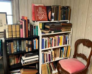 A lot of antique books