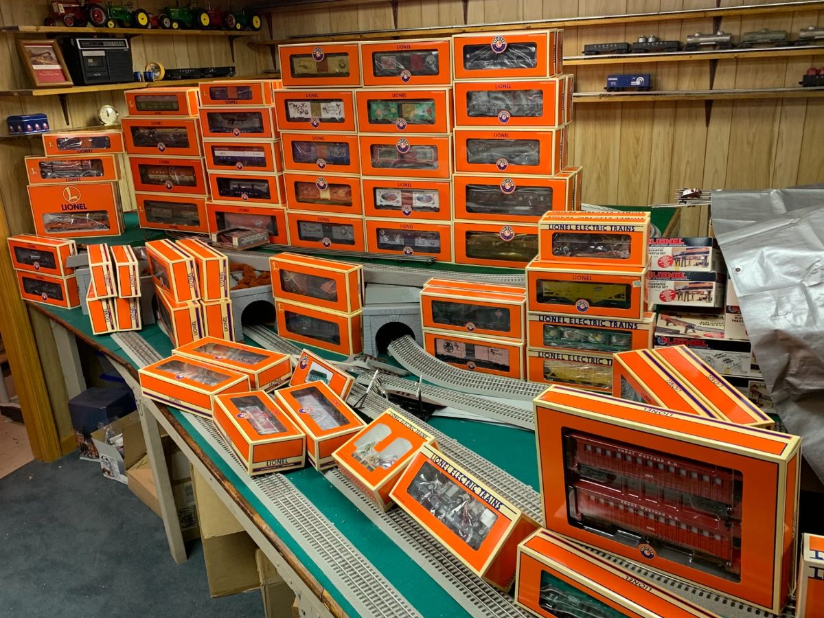 Huge Lionel Train and Electric Train Collection. Most trains are new in box. 