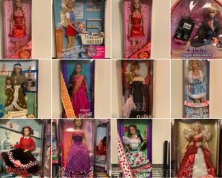 Hundreds of collectible dolls including Barbie, Madame Alexander, Cabbage Patch, Marie Osmond and more! All in pristine condition. 