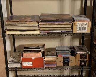 Vinyl Records, Compact Discs and Cassette Tapes