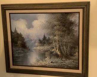 Great selection of framed artwork and indoor decor