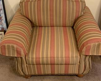 Striped armchair