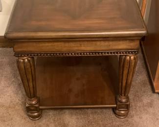Wood End Tables w/ Matching Coffee Table