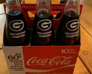 1980 UGA Championship Coca-Cola 6 Pack