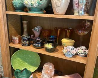 Roseviller, hull, weller pottery