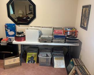 Lots and lots of vintage record albums vinyl 