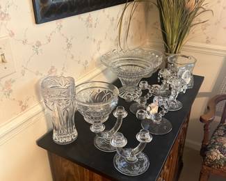 Crystal and etched glass