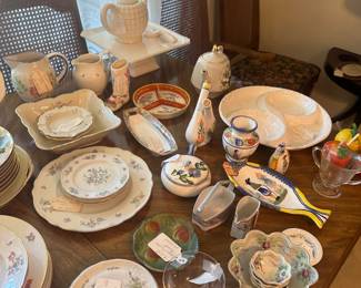 Henriot quimper and fish plate 