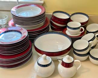 Dansk "Ruby Flowers" Dinnerware