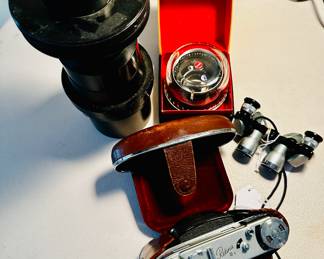 Vintage cameras and accessories