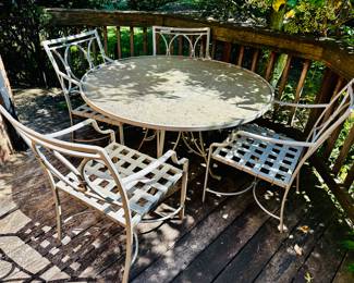 Brown Jordan outdoor dining set