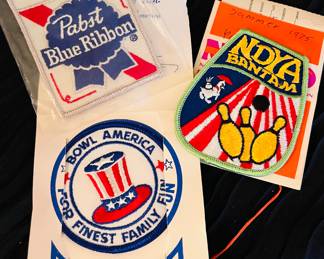 Bowling patches, including "duckpin"