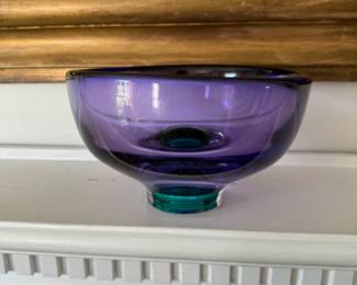 Costa Boda bowl signed by artist