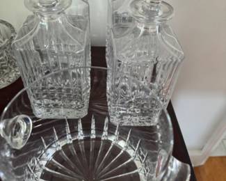 Tiffany glass decanters