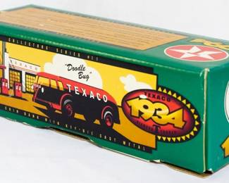 10 - Die Cast Metal '34 Diamond Texaco Doodle Bug Bank w/ box Collectors' Series #11 Locking Coin Bank w/ key
