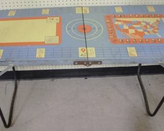 6008 - All-Luminum Products Board Game/Learning Table Tin-Litho Metal 22" x 60" x 25.5"
