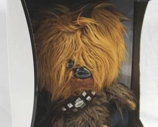 613 - Star Wars Talking Plush in Box You are buying a used as-is electric/electronic item. We do not guarantee all components are present, and if it is not expressly stated, it is untested.
