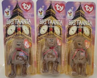 306 - TY Britannia The Bear Beanie Babies sold w/ Happy Meals
